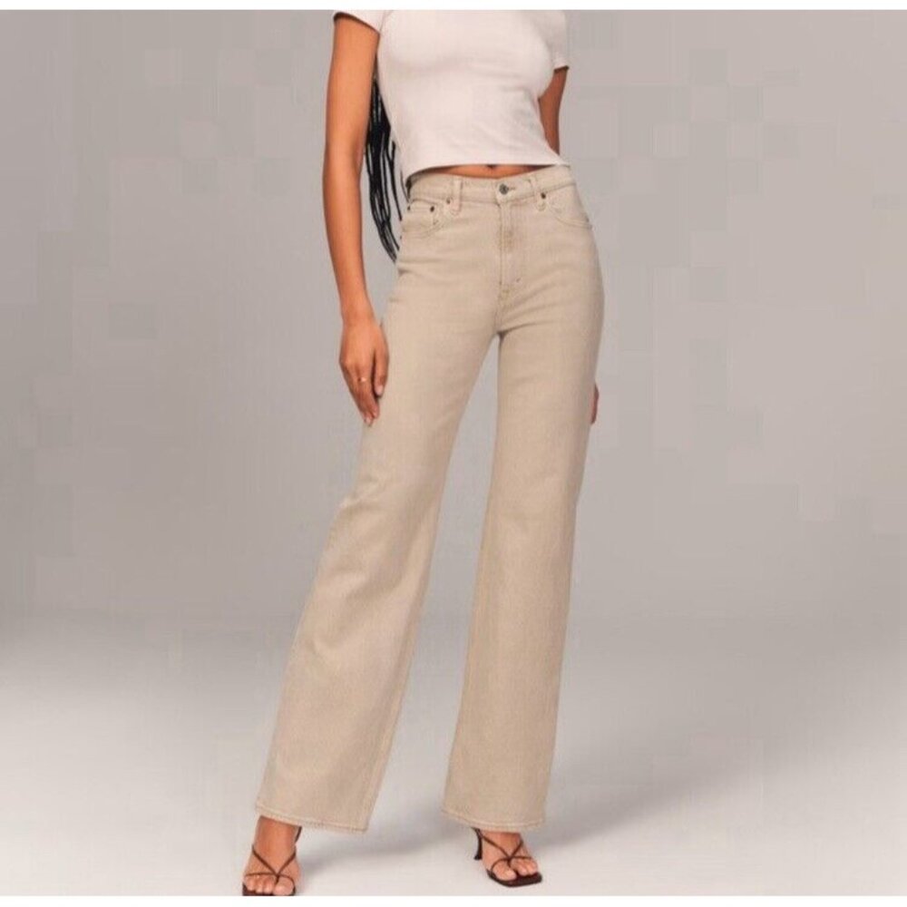 Abercrombie & Fitch Tan Women Jeans